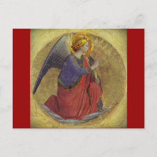 Cartão Postal Anjo do Fra Angelico do aviso