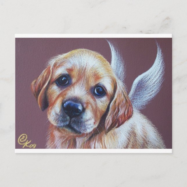 Cartão Postal Anjo do ouro (Frente)