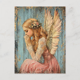 Cartão Postal Anjo Dourado