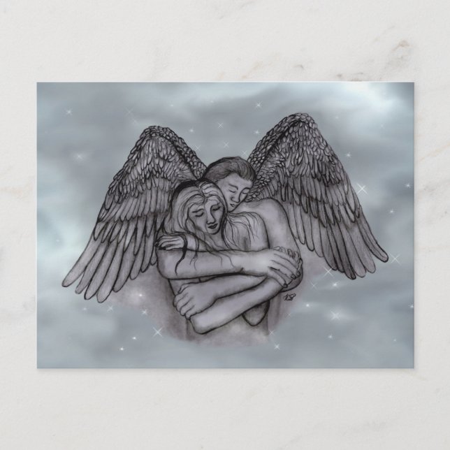 Cartão Postal Anjo Eros Apaixonado  (Frente)