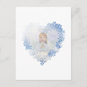 Cartão Postal Anjo Guardião em um Coração