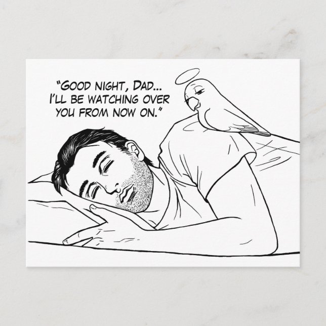 Cartão Postal Anjo guardião para o Pai (Frente)