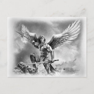Cartão postal ANJO GUERREIRO