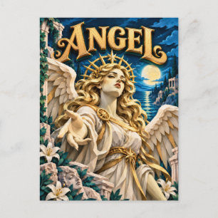 Cartão Postal Anjo, Monstro de Corte de Papel