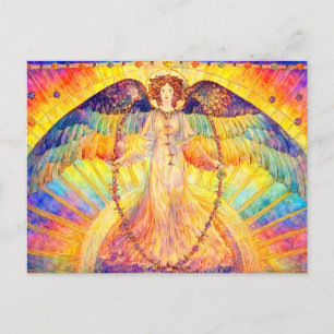 Cartão Postal Anjo Retro Morning Glory