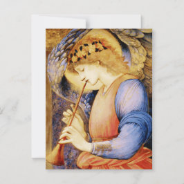 Cartão Postal “Anjo Tocando uma Flauta” por Edward Burne Jones