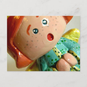 Cartão Postal Anjo verde mim