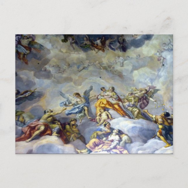 Cartão Postal anjos afrescos (Frente)