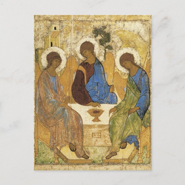 Cartão Postal Anjos Na Mamre Trinity (Frente)