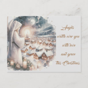 Cartão Postal Anjos vigiam o seu estilo nórdico no Natal