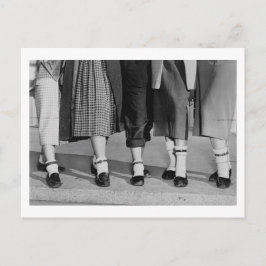 Cartão Postal Anklets da Coluna de Cachorros