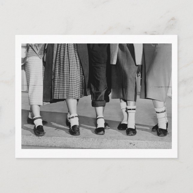 Cartão Postal Anklets da Coluna de Cachorros (Frente)