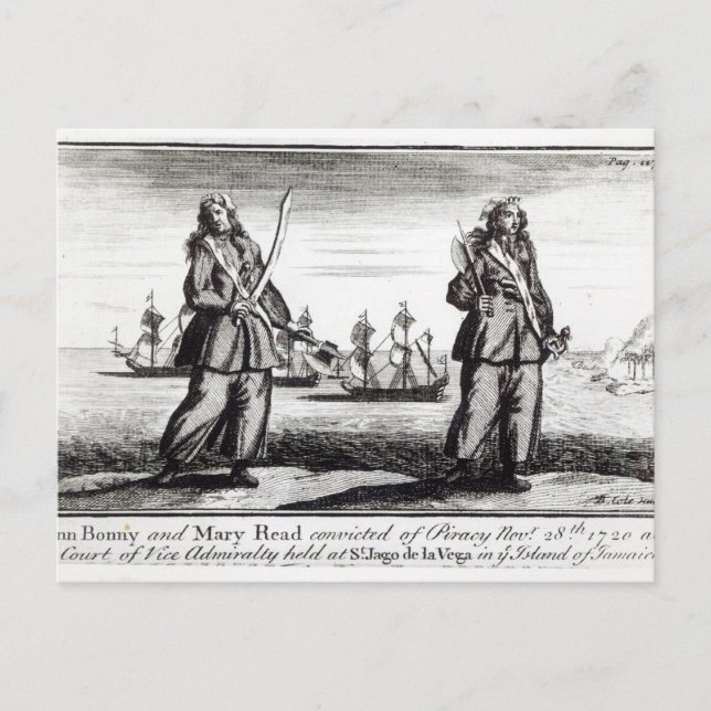 Cartão Postal Ann Bonny e Mary (Frente)