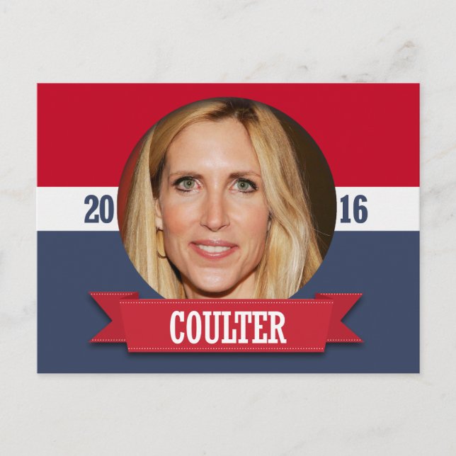 CARTÃO POSTAL ANN COULTER 2016 (Frente)