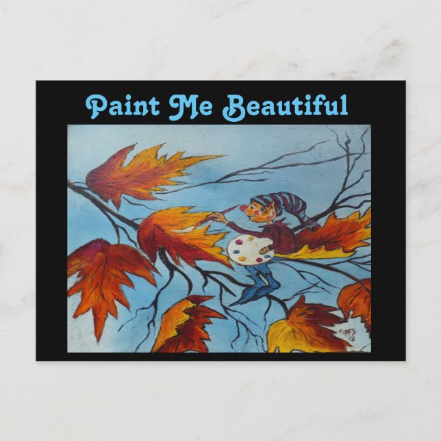 Cartão Postal Ann Hayes Pintura Pixie Pintura (Frente)