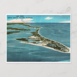 Cartão Postal Anna Maria Island Vintage Vista Aérea