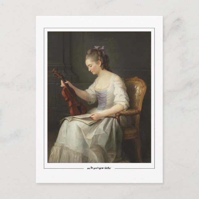 Cartão Postal Anne Vallayer-Coster #3 - Cartão-postal de arte (Frente)