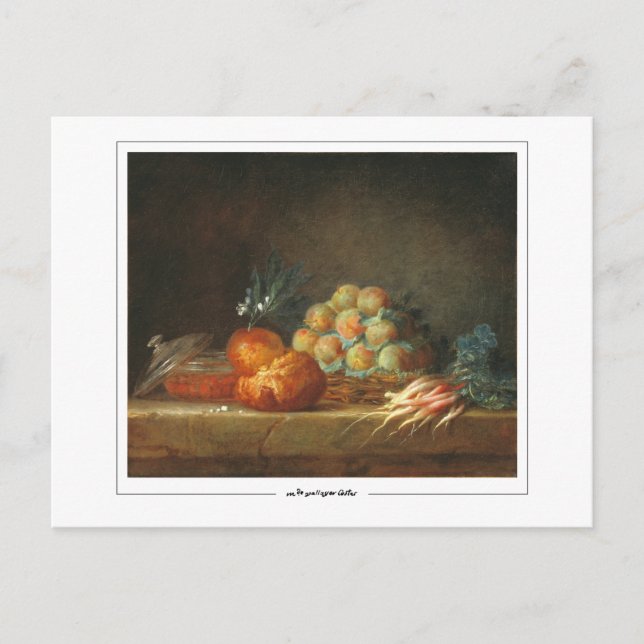 Cartão Postal Anne Vallayer-Coster nº 1 - Cartão-postal de arte (Frente)