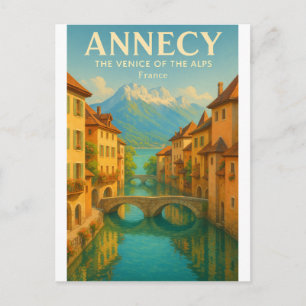 CARTÃO POSTAL ANNECY — A VENEZA DOS ALPES