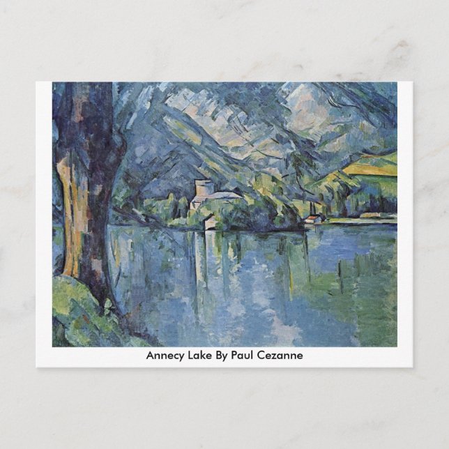 Cartão Postal Annecy Lake Por Paul Cezanne (Frente)