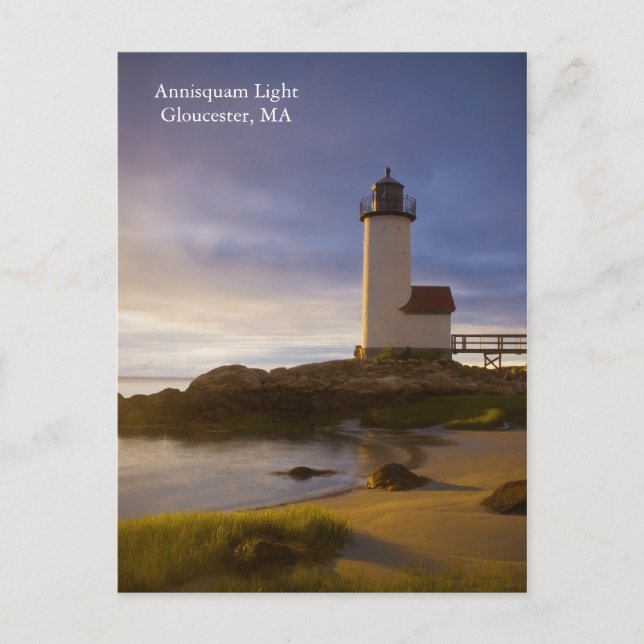 Cartão Postal Annisquam Light Gloucester, MA (Frente)