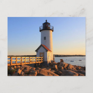 Cartão Postal Annisquam Lighthouse Gloucester Cape Ann