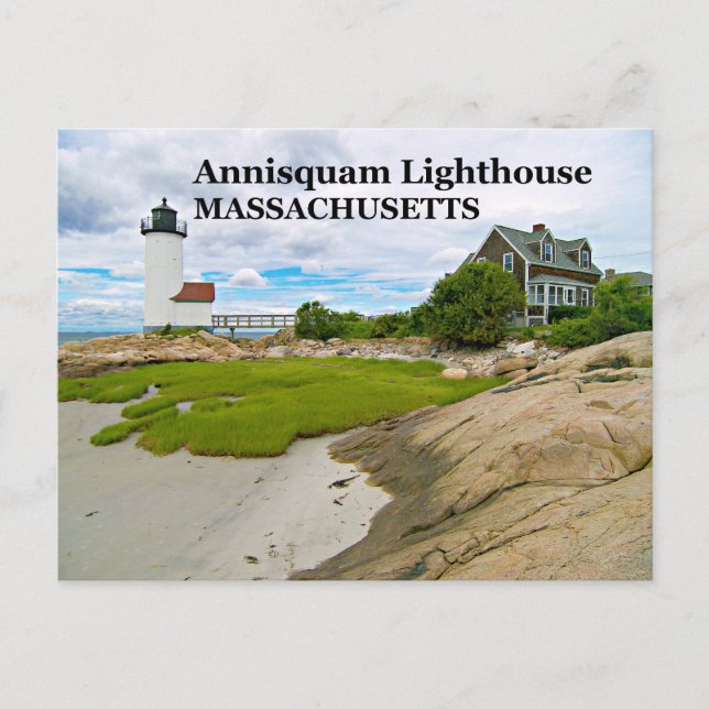 Cartão Postal Annisquam Lighthouse, Massachusetts Postcard (Frente)