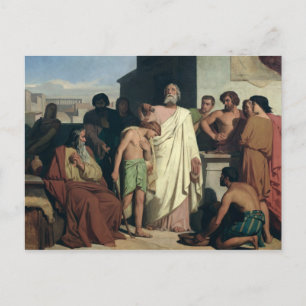 Cartão Postal Annointing of David by Saul, 1842