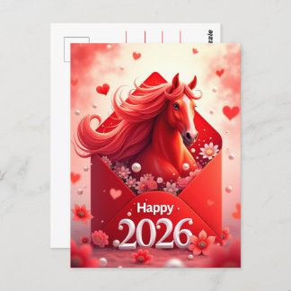 Cartão Postal Ano do Cavalo 2026