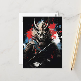 Cartão Postal Ano do Dragão Samurai
