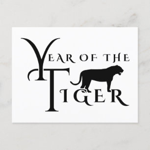 Cartão Postal Ano do tigre