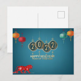 Cartão Postal Ano do Tigre 2022
