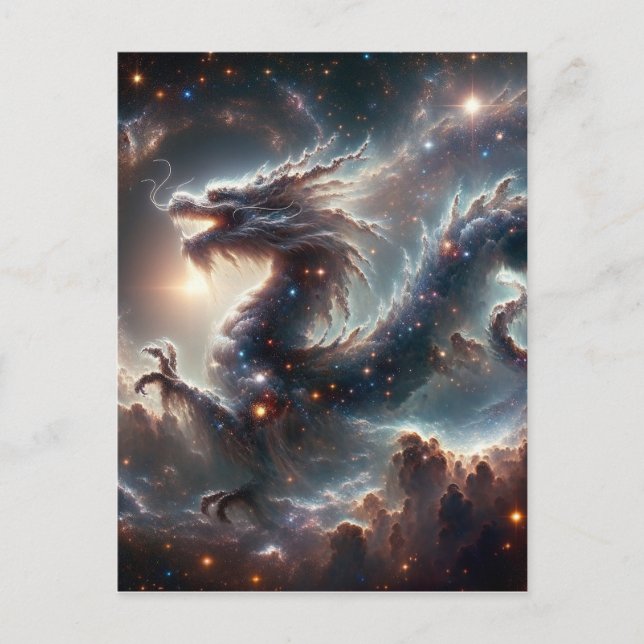 Cartão Postal Ano Novo Lunar Chinês do Dragão, Pós-Travessia (Frente)