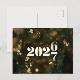 Cartão Postal Ano Novo Simples 2027