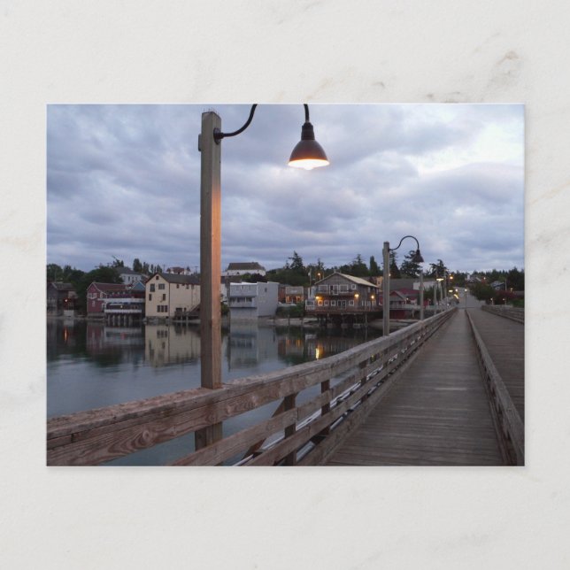 Cartão postal "Anoitecer Nublado em Coupeville" (Frente)