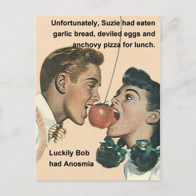 Cartão Postal Anosmia - às vezes é uma coisa boa (Frente)