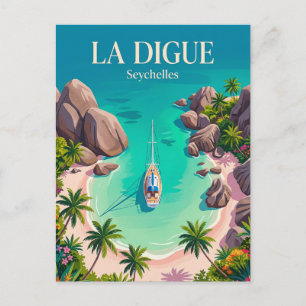 Cartão Postal Anse Source d'Argent Seicheles