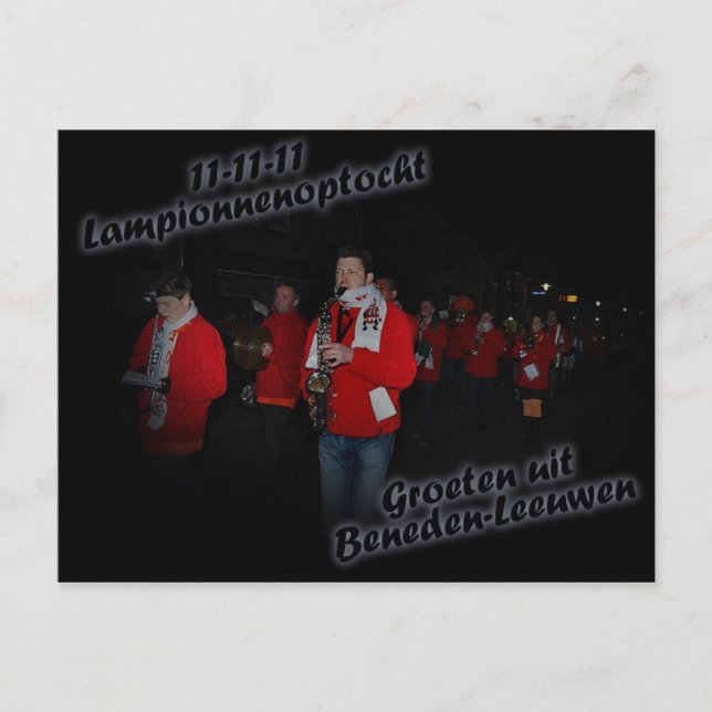Cartão Postal Ansichtkaart Lampionnenoptocht (Frente)