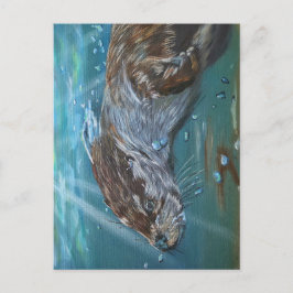 Cartão Postal Ansichtkaart Otter.