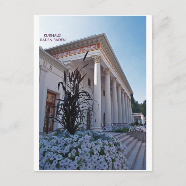 Cartão Postal Ansichtskarte Baden-Baden (Frente)