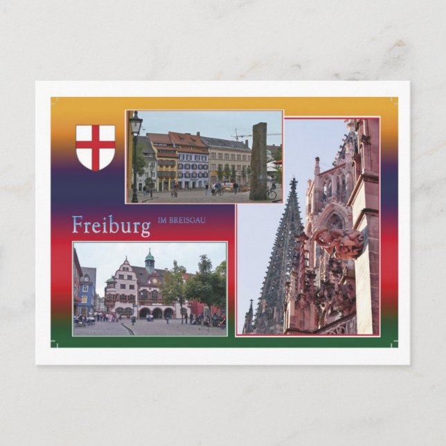 Cartão Postal Ansichtskarte Freiburg (Frente)
