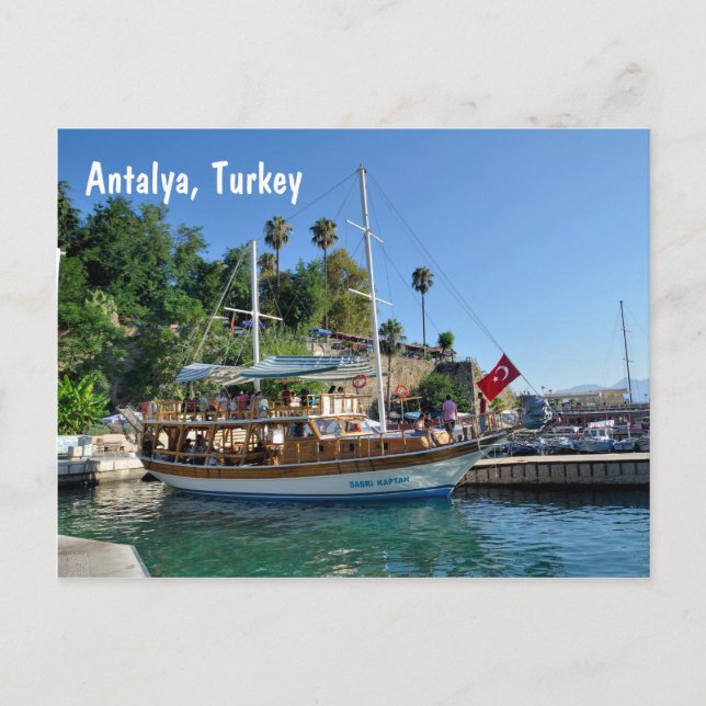 Cartão Postal Antalya, Turquia (Frente)