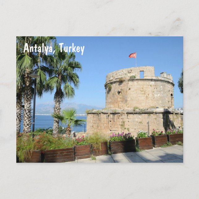 Cartão Postal Antalya, Turquia (Frente)
