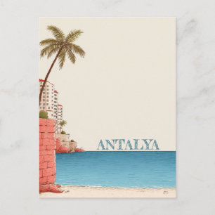 Cartão Postal Antalya TurquiaViagem