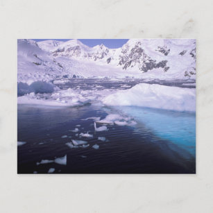 Cartão Postal Antártica. Expedição através de escapes
