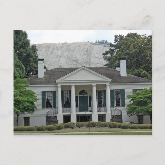 Cartão Postal Antebellum Plantation House Stone Mountain Georgia (Frente)