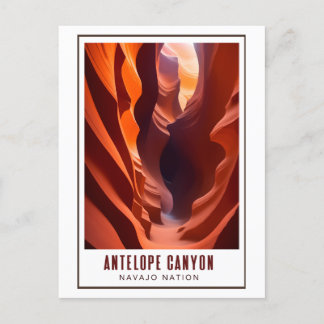 Cartão Postal Antelope Canyon Navajo Nation Art Deco
