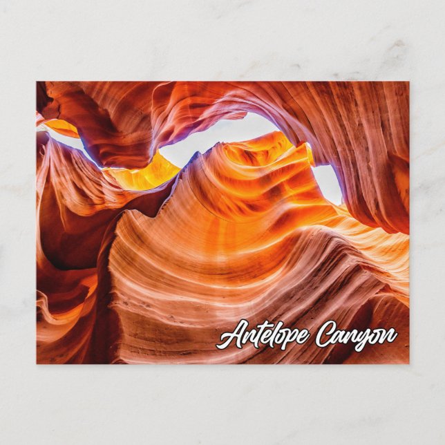 Cartão Postal Antelope Canyon, Página, Arizona (Frente)