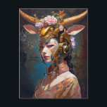 Cartão Postal Antelope Headdress Science Fiction<br><div class="desc">Antelope Headdress Science Fiction</div>