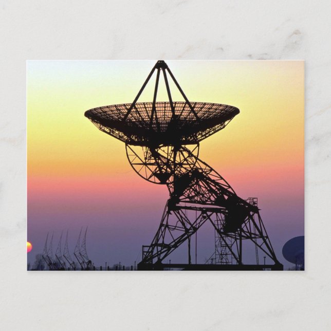 Cartão Postal antena de rádio-astronomia (Frente)